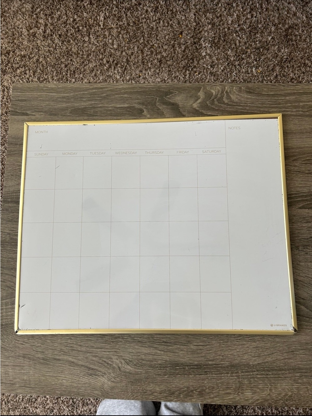 Calendar White Board